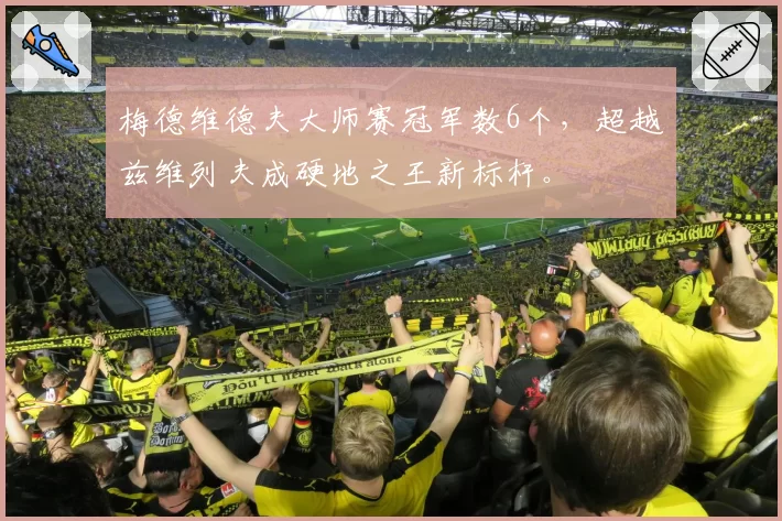 梅德维德夫大师赛冠军数6个,超越兹维列夫成硬地之王新标杆。